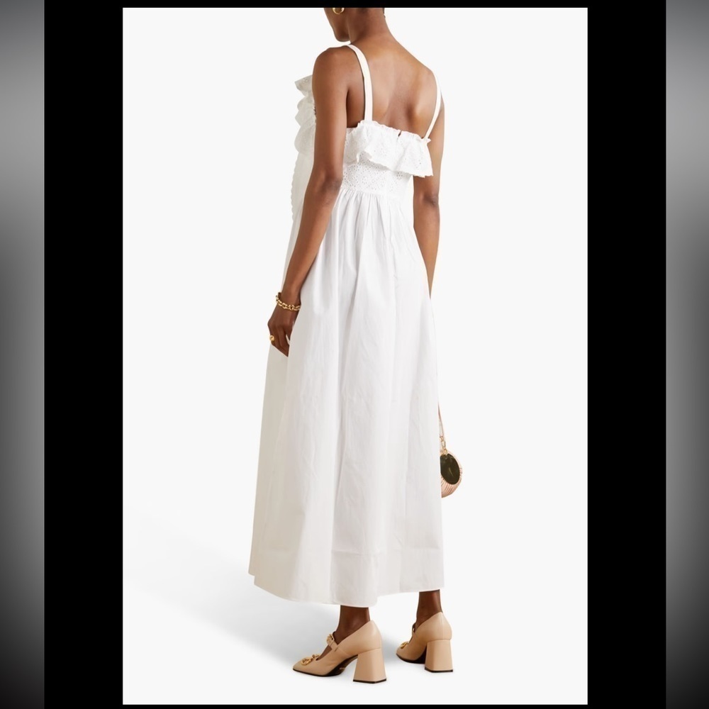 NWOT Batsheva Katja Dress White Broderie Anglaise Size 4 - Picture 2 of 6